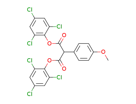 Propanedioic acid, (4-methoxyphenyl)-, bis(2,4,6-trichlorophenyl) ester