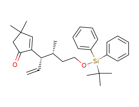 2-{1-[3-(<i>tert</i>-butyl-diphenyl-silanyloxy)-1-methyl-propyl]-allyl}-4,4-dimethyl-cyclopent-2-enone