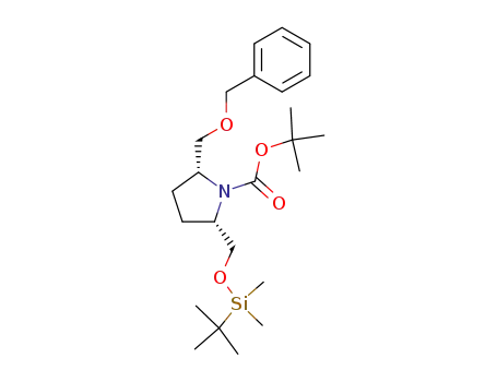 (2R,5R)-1-tert-butoxycarbonyl-2-tert-butyldimethylsilyloxymethyl-5-benzyloxymethylpyrrolidine