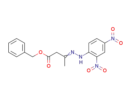 Butanoic acid, 3-[(2,4-dinitrophenyl)hydrazono]-, phenylmethyl ester