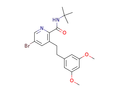 5-bromo-3-[2-(3,5-dimethoxyphenyl)ethyl]-N-(1,1-dimethylethyl)-2-pyridinecarboxamide