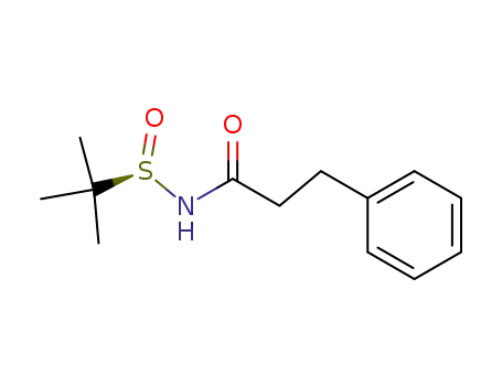 Molecular Structure of 243671-49-0 ((R)-N-hydrocinnamoyl-2-methyl-2-propanesulfinamide)