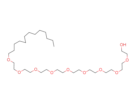 Molecular Structure of 7300-80-3 (3,6,9,12,15,18,21,24,27-Nonaoxatetracontan-1-ol )