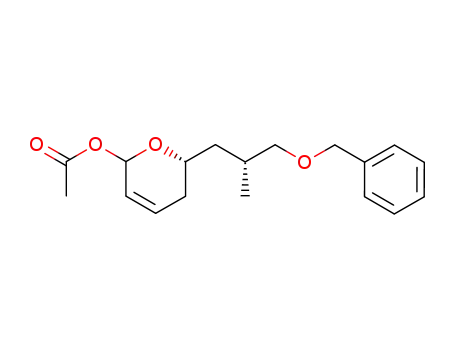 Acetic acid (S)-6-((R)-3-benzyloxy-2-methyl-propyl)-5,6-dihydro-2H-pyran-2-yl ester