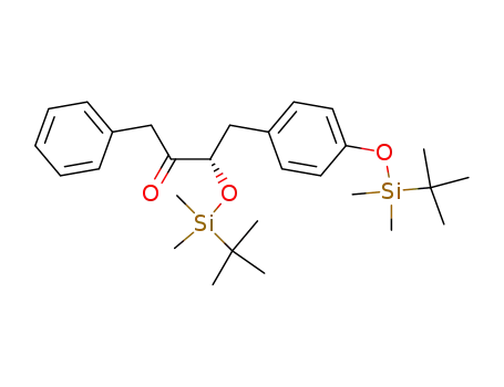 2-Butanone,
3-[[(1,1-dimethylethyl)dimethylsilyl]oxy]-4-[4-[[(1,1-dimethylethyl)dimethyl
silyl]oxy]phenyl]-1-phenyl-, (3S)-