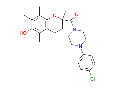 [4-(4-Chloro-phenyl)-piperazin-1-yl]-(6-hydroxy-2,5,7,8-tetramethyl-chroman-2-yl)-methanone