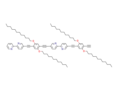 1-[1-(2,2'-bipyridin-5-ylethynyl)-4-(2,2'-bipyridin-5,5'-yldiethynyl)-2,5-didodecyloxybenzene]-4-ethynyl-2,5-didodecyloxybenzene
