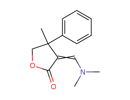 Molecular Structure of 313219-82-8 (3-[1-Dimethylamino-meth-(Z)-ylidene]-4-methyl-4-phenyl-dihydro-furan-2-one)