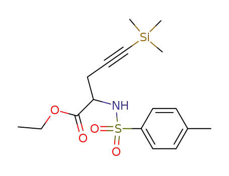 2-(toluene-4-sulfonylamino)-5-trimethylsilanyl-pent-4-ynoic acid ethyl ester