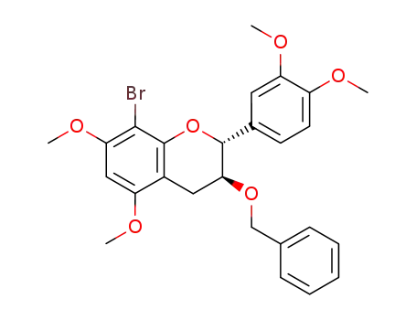3-O-benzyl-8-bromo-3',4',5,7-tetra-O-methyl-(+)-catechin