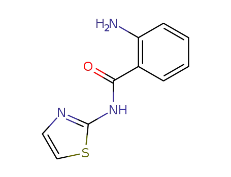 Molecular Structure of 33373-89-6 (2-amino-N-1,3-thiazol-2-ylbenzamide)