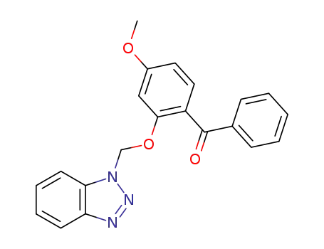 Molecular Structure of 360782-11-2 ([2-(1-benzotriazol-1-ylmethoxy)-4-methoxyphenyl](phenyl)methanone)