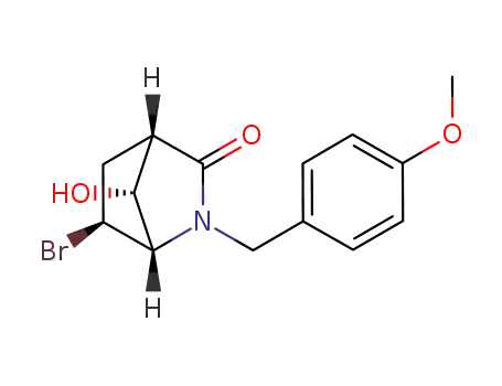(1S,4S,6S,7R)-6-bromo-7-hydroxy-2-(4'-methoxybenzyl)-2-azabicyclo[2.2.1]heptan-3-one