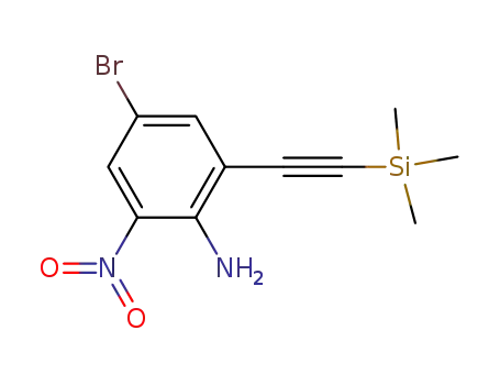4-bromo-2-nitro-6-[2-(trimethylsilyl)ethynyl]aniline