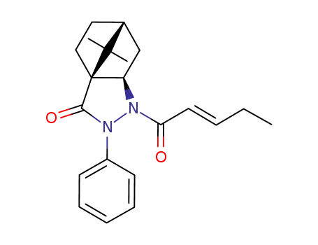 (1S,5R,7R)-10,10-Dimethyl-4-((E)-pent-2-enoyl)-3-phenyl-3,4-diaza-tricyclo[5.2.1.0<sup>1,5</sup>]decan-2-one