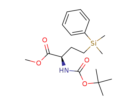 methyl (2R)-2-[(tert-butoxy)carbonylamino]-5-methyl-5-phenyl-5-silahexanoate