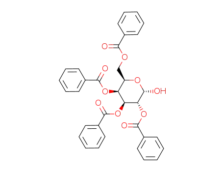 Molecular Structure of 113544-55-1 (2,3,4,6-tetra-O-benzoyl-α-D-galactopyranose)