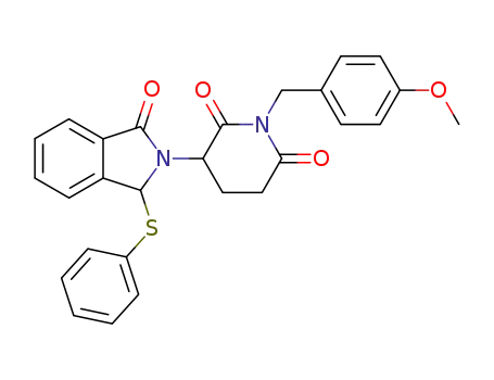 1-(4-methoxy-benzyl)-3-(1-oxo-3-phenylsulfanyl-1,3-dihydro-isoindol-2-yl)-piperidine-2,6-dione