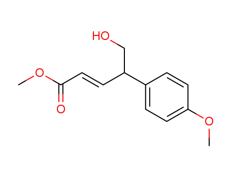 2-Pentenoic acid, 5-hydroxy-4-(4-methoxyphenyl)-, methyl ester, (E)-