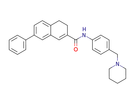 Molecular Structure of 229003-39-8 (7-phenyl-N-[4-(piperidinomethyl)phenyl]-3,4-dihydronaphthalene-2-carboxamide)