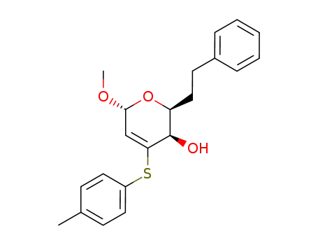 (2S,3R,6R)-3-hydroxy-6-methoxy-2-phenethyl-4-(p-tolylsulfanyl)-3,6-dihydro-2H-pyran