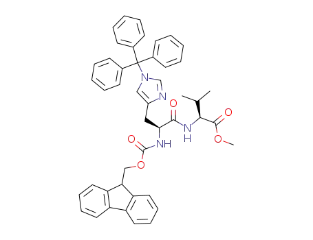 L-Valine,
N-[(9H-fluoren-9-ylmethoxy)carbonyl]-1-(triphenylmethyl)-L-histidyl-,
methyl ester