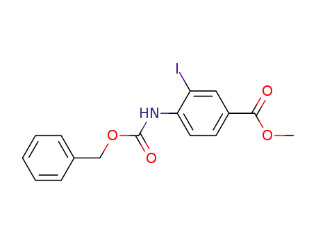 Benzoic acid, 3-iodo-4-[[(phenylmethoxy)carbonyl]amino]-, methyl ester
