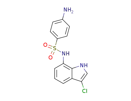 Benzenesulfonamide, 4-amino-N-(3-chloro-1H-indol-7-yl)-