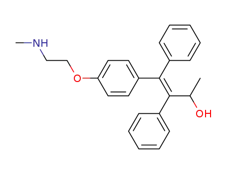Molecular Structure of 162070-61-3 ((E)-α-Methyl-β-[[4-[2-(MethylaMino)ethoxy]phenyl]phenylMethylene]benzeneethanol)
