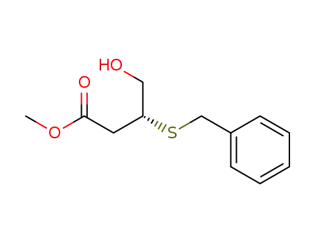 Butanoic acid, 4-hydroxy-3-[(phenylmethyl)thio]-, methyl ester, (3R)-