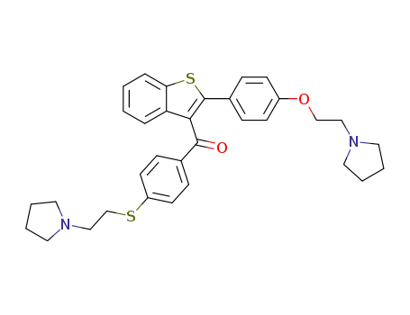 (2-[4-[2-(1-pyrrolidinyl)ethoxy]phenyl]benzo[b]thiophen-3-yl)-(4-[[2-(1-pyrrolidinyl)ethyl]thio]phenyl)ketone