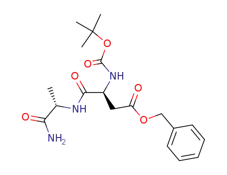 Molecular Structure of 302911-12-2 (BOC-Asp(OBn)-Ala-NH<sub>2</sub>)