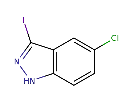 Molecular Structure of 351456-45-6 (5-CHLORO-3-IODO-1H-INDAZOLE)