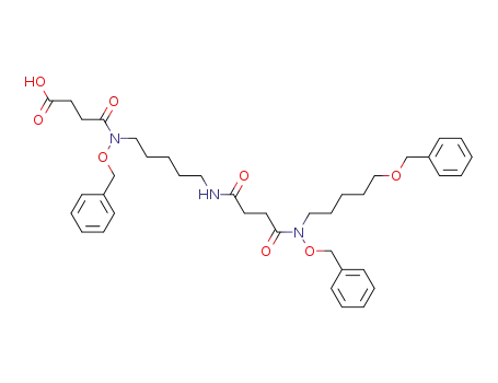 Molecular Structure of 284666-55-3 (5,16,21-tris(benzyloxy)-4,12,15-trioxo-5,11,16-triazahenicosanoic acid)