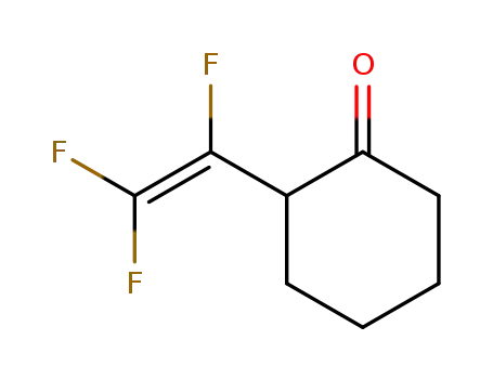 Molecular Structure of 259152-16-4 (Cyclohexanone, 2-(trifluoroethenyl)-)