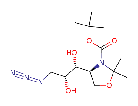 2-amino-5-azido-2-(N-tert-butyloxycarbonyl)-2,5-dideoxy-1,2-N,O-isopropylidene-D-xylitol