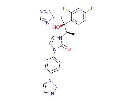 1-[(1R,2R)-2-(2,4-difluorophenyl)-2-hydroxy-1-methyl-3-(1H-1,2,4-triazol-1-yl)propyl]-3-[4-(1H-1,2,3-triazol-1-yl)phenyl]-2-(1H,3H)-imidazolone