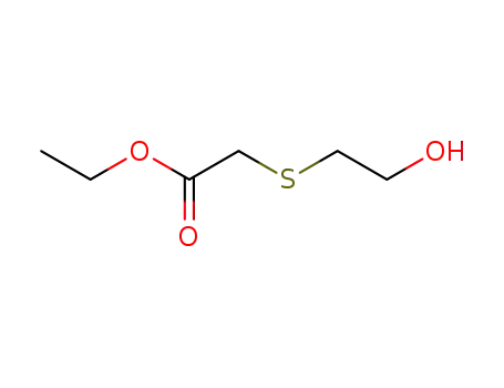 Molecular Structure of 35562-81-3 (Acetic acid, [(2-hydroxyethyl)thio]-, ethyl ester)