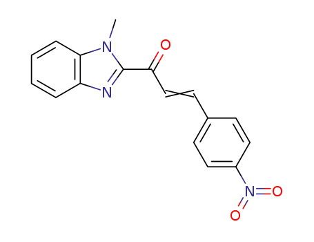 2-Propen-1-one, 1-(1-methyl-1H-benzimidazol-2-yl)-3-(4-nitrophenyl)-