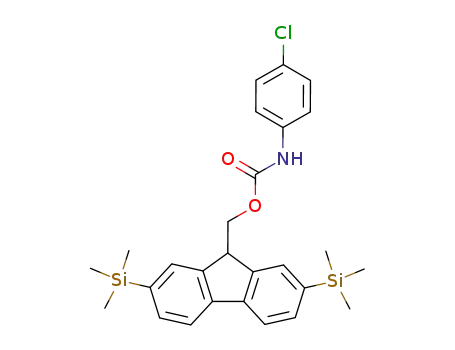2,7-bis(trimethylsilyl)-9-fluorenylmethyl p-chlorocarbanilate