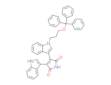 3-[1-(3-O'-triphenylmethylpropyl)-3-indolyl]-4-(3-indolyl)-1H-pyrrole-2,5-dione