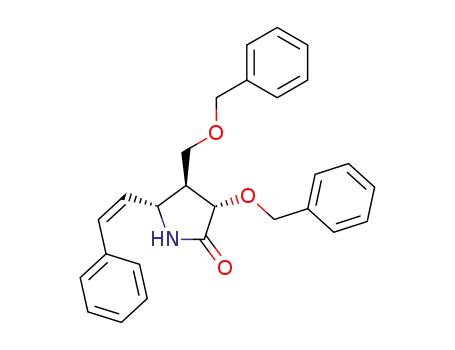 (3S,4S,5R)-3-benzyloxy-4-benzyloxymethyl-5-(2-phenylethenyl)-2-pyrrolidinone