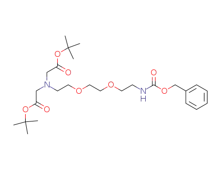 ({2-[2-(2-benzyloxycarbonylamino-ethoxy)-ethoxy]-ethyl}-<i>tert</i>-butoxycarbonylmethyl-amino)-acetic acid <i>tert</i>-butyl ester
