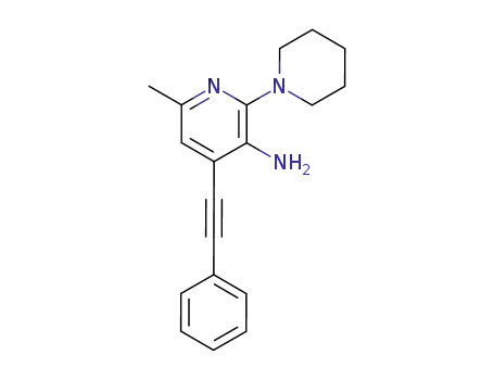 6-methyl-2-(2-phenylethynyl)-2-piperidyl-3-pyridylamine