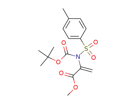 Molecular Structure of 219851-87-3 (Methyl 2-(N-(tert-butoxycarbonyl)-4-MethylphenylsulfonaMido)acrylate)