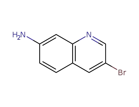 Molecular Structure of 1344046-07-6 (3-Bromoquinolin-7-amine)