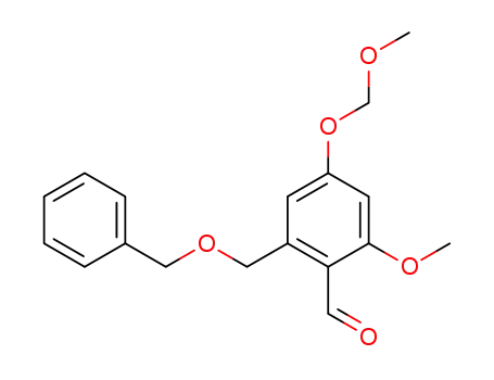 2-benzyloxymethyl-6-methoxy-4-(methoxymethoxy)benzaldehyde