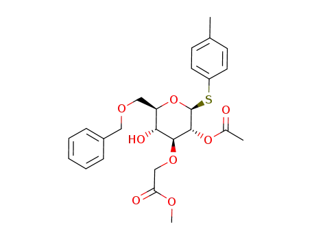 4-methylphenyl 2-O-acetyl-6-O-benzyl-3-O-(methoxyethanoyl)-1-thio-β-D-glucopyranoside