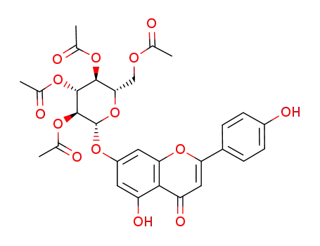 7-O-(2,3,4,6-tetra-O-acetyl-β-L-glucopyranosyl)apigenin