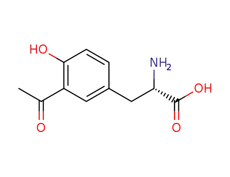 Molecular Structure of 32483-30-0 (3-Acetyl-L-tyrosine)